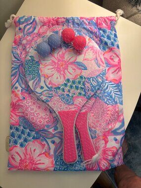🍊Lilly Pulitzer Exclusive Paddle Ball Set 🦩– Multi Beach Please – NWOT